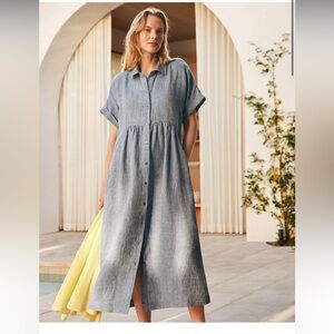 Chic Denim Short Sleeve Dress